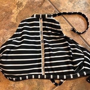 striped bathing suit top